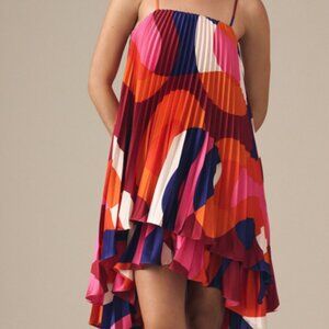 Anthropologie Hutch Multicolor Tiered Pleated Dress XS